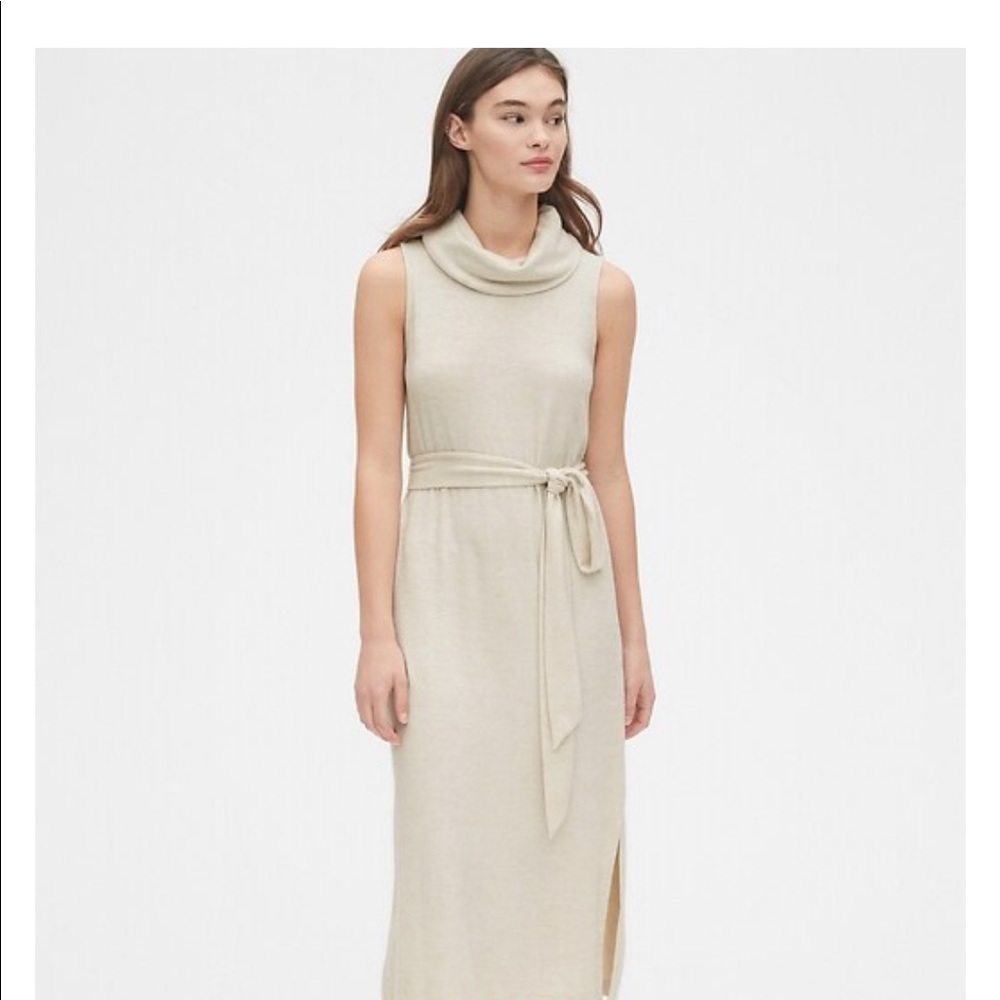 Gap soft spun turtleneck midi dress